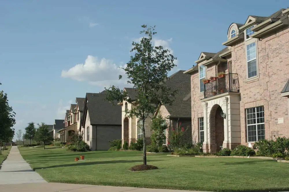 Row of homes - energy efficient roofing Austin